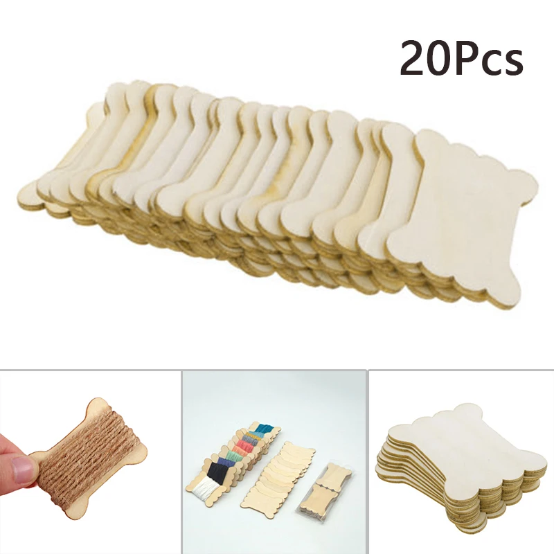 

DIY Crafts Winding Board Wood Wire Embroidery Sewing Thread Shaft Seat Set Kit