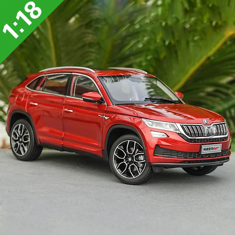 1:18 высокое тщательное Skoda KODIAQ GT сплав модель автомобиля статические металлические модельные автомобили с оригинальной коробкой - Цвет: Красный