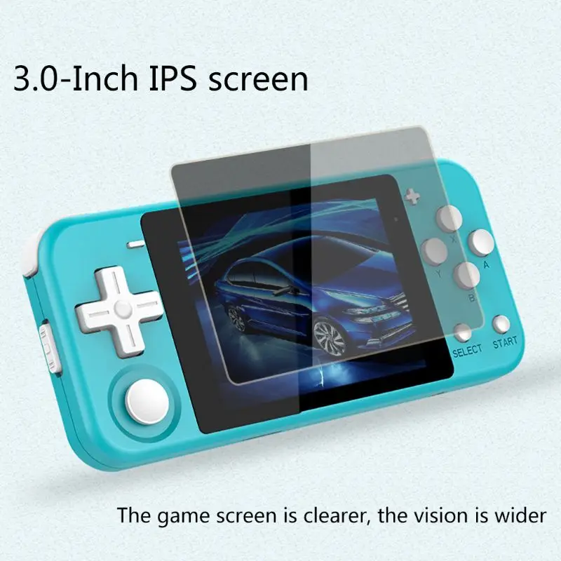 

POWKIDDY Q90 Open Dual System Handheld Retro Game Console 3 IPS Screen Kids Gift 16 Simulator Support PS1 New Game 3