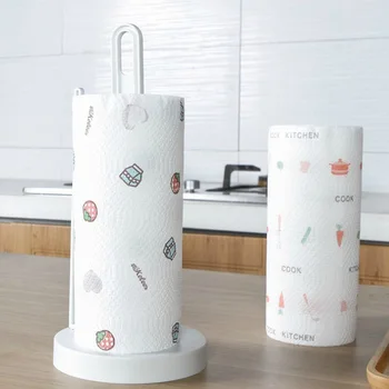

Kitchen Disposable Cleaning Rag Paper Kitchen Oil-Absorbing Paper Towel Towel Absorbent Dish Cloth Wipe Tablecloth Dish Towel