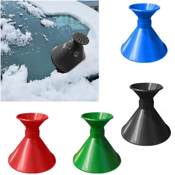 

Ice Scraper Hand Tool Cone Snow Shovel Plastic Car Auto Snow Scraper Multi-function Car Snow Scraper Tools