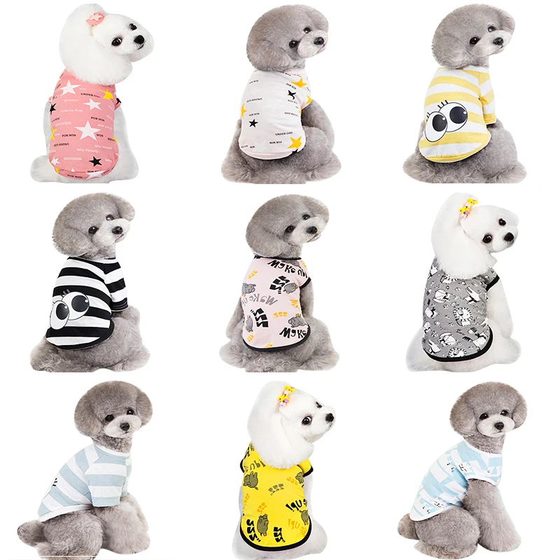 Летняя одежда для собак хлопковые футболки кошек чихуахуа|clothes for dogs|dog clothesclothes small