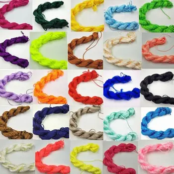 

LNRRABC New Jewelry Findings Thread Braid String DIY Making 29 Colors Nylon Cord 1mm*21m Bracelet Jewelry Women
