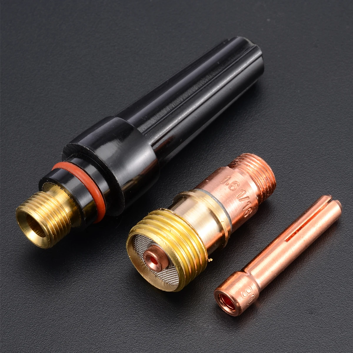 10pcs 1.6mm Welding Torch Gas Lens Glass Cup Kit For Tig WP-17/18/26 1/16'' Welder Accessories