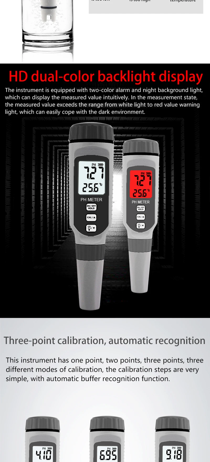 plastic feeler gauge Professional Water Quality PH Tester Professional Portable Pen Type pH Meter Acidometer for Aquarium Acidimeter Measure PH818 surface finish tester