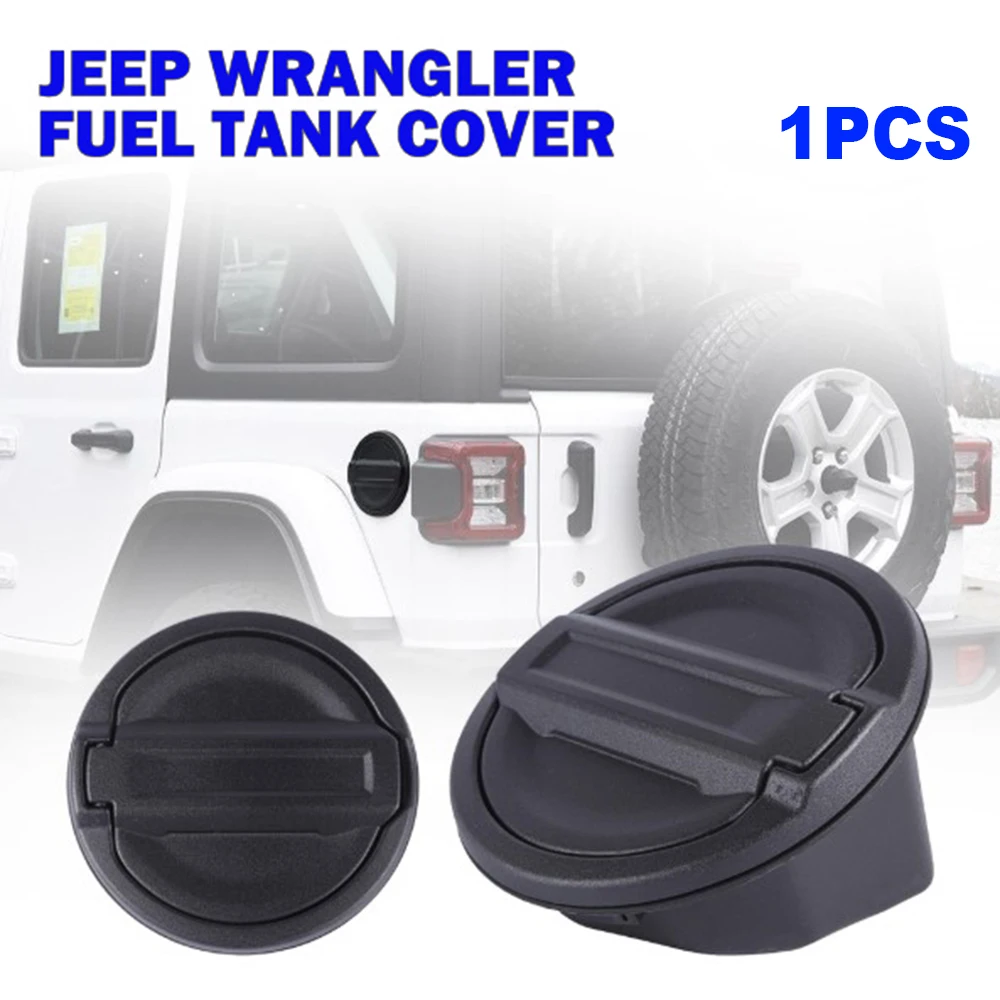 Черный топливный Наполнитель двери Газа крышка ABS алюминий для Jeep Wrangler JL