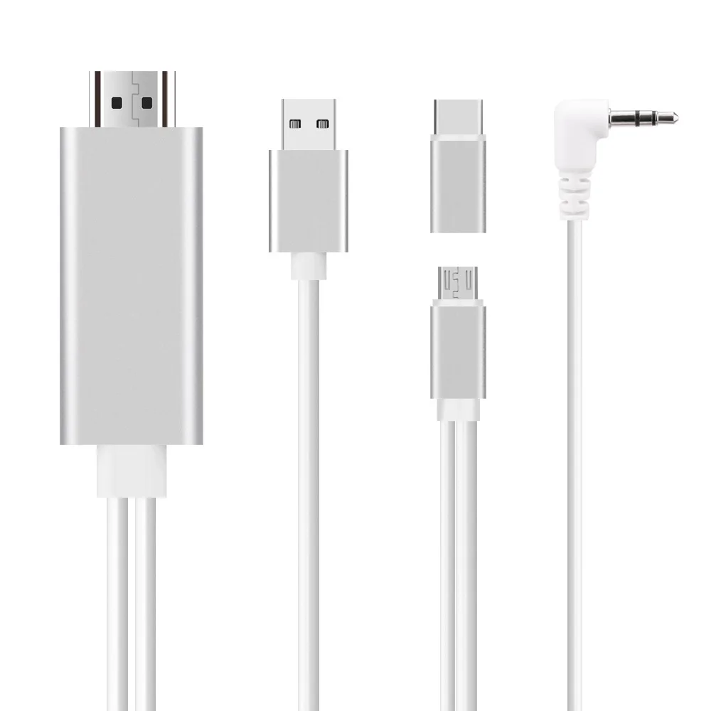 

Manufacturers Direct Selling Type-C to HDMI Converter Cable Android Mobile Phone Turn TV Projector Audio Synchronization