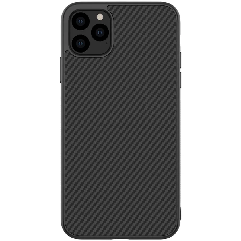 Чехол для iPhone 11 Pro Max чехол 5,8/6,1/6,5 NILLKIN синтетического волокна углеродного волокна PP Пластик защитная задняя крышка для iPhone11 Pro - Цвет: Black
