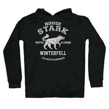 

High-Q Unisex Game of Thrones House Stark of Winterfell Direwolf Hoodie Game of Thrones Direwolf Jacket Coat Pullovers