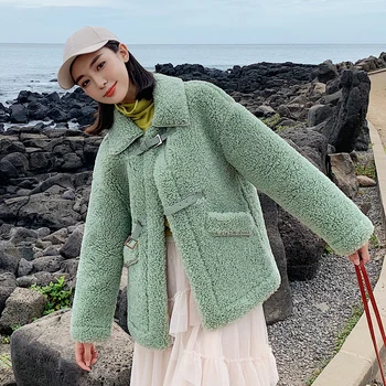 

DROWYD Fashion Winter Snow Fleece Cotton Coat Women Casual 4-color Windproof Thick Warm Short-coat Street Elegant Loose Top Coat