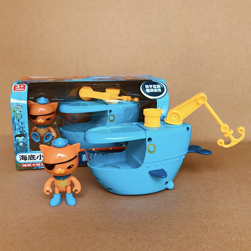 

Factory Sales Small Bottom Column Toy Warship Set Tiger Shark Sailfish Blue Whale Lantern Fish Devil Fish Peacock Leather Doctor