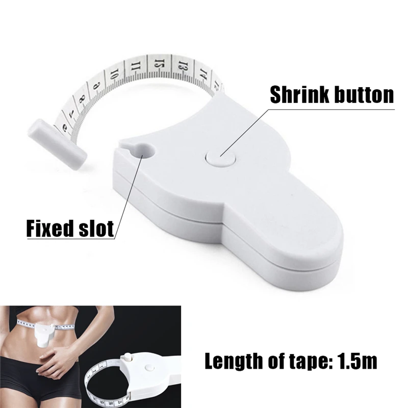 Tape Measure 150 cm/60 inch Retractable Ruler Body Measuring Tape Self-tightening Automatic Telescopic Ruler For Fitness Weight Loss Measure