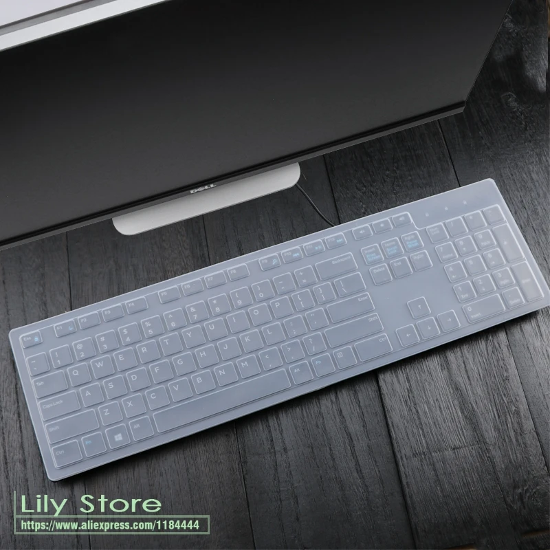 clear Для Dell Inspiron Aio Kb216 Kb216P Kb216T KM636 все-в-одном ПК настольный ПК водонепроницаемый пылезащитный Защитный чехол для клавиатуры - Цвет: clear
