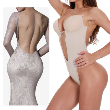 

VIP LinkBody Shaper Deep V Lady Party Dress Backless Underwear Bridal
