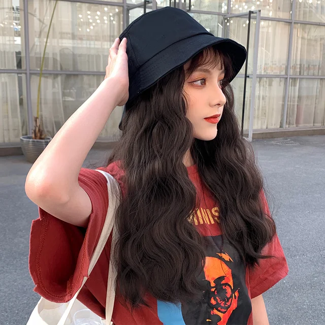 Hair Styles Bucket Hat Curly Hair Hairstyle Afro With A Hat Hair