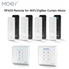 Special Offers RF433 Remote Emitter For Controlling WiFi ZigBee Curtain Motor Hand-held Wall-Mounted Transmitter Multiple Channels Optional 4001226081028