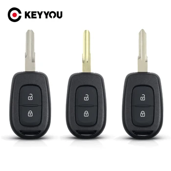 

KEYYOU 40x 2 button Car Remote key Shell Case For Renault Duster Kwid Sandero Logan 2013 - 2018 Auto Key With VAC102 Blade