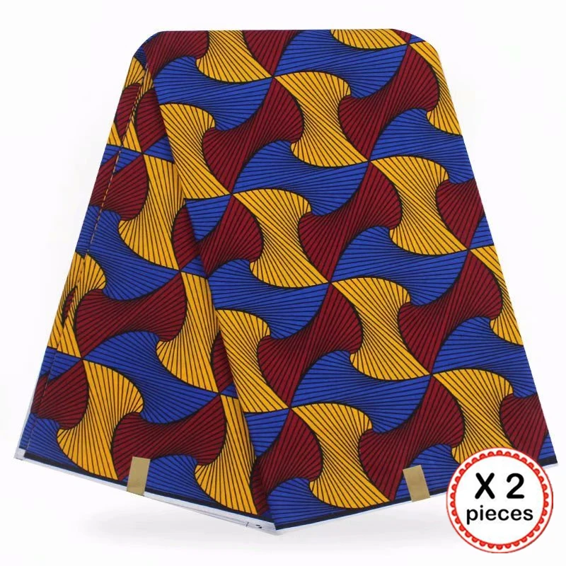 Анкара африканская ткань 12 ярдов Хлопок Нигерия стиль шитье Африканский Воск Печать Ткань Гана для свадебная одежда платье 91827