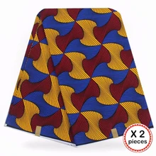 Анкара африканская ткань 12 ярдов Хлопок Нигерия стиль шитье Африканский Воск Печать Ткань Гана для свадебная одежда платье 91827