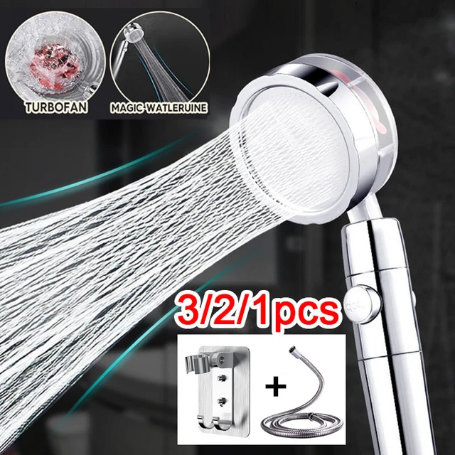 Pommeau de douche à économie d'eau, 6 modes, réglable, haute pression,  arrêt à une touche, massage à l'eau, cuillère à soupe, accessoires de douche  - AliExpress