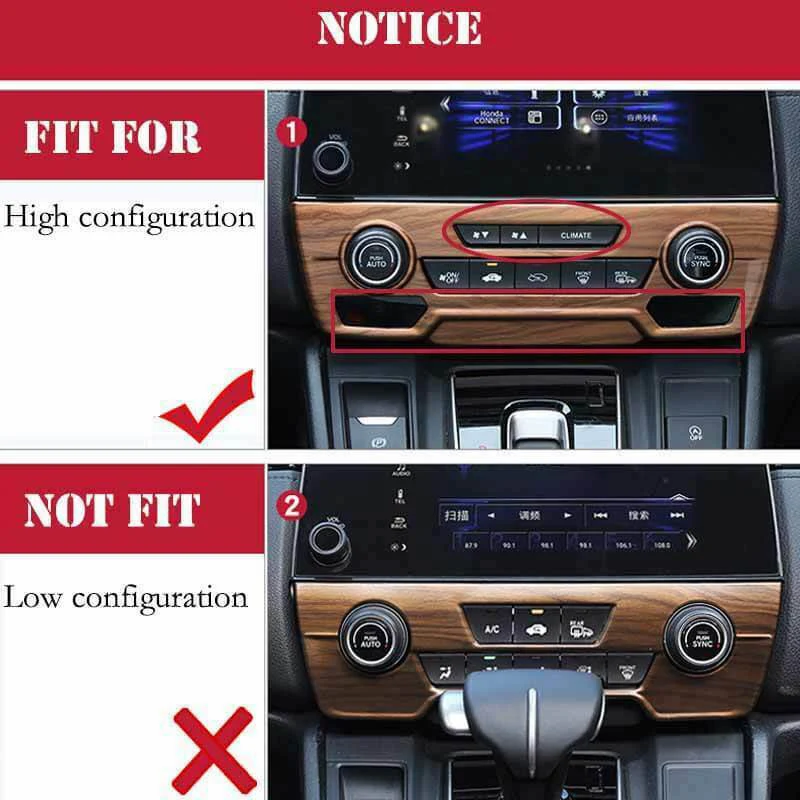 Персиковое дерево зерна центральной консоли CD панель накладка для Honda CRV CR-V