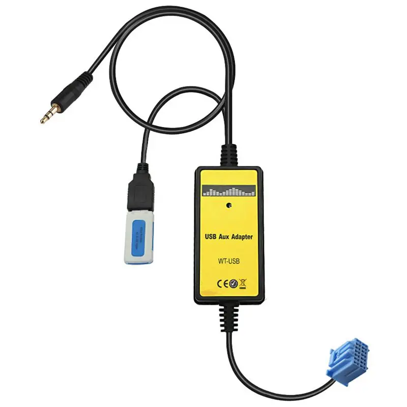 AAAE топ-Автомобильный Mp3 телефон Aux USB адаптер 3 5 мм кабель вспомогательный CD авто