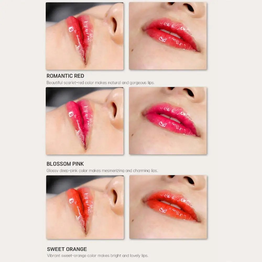 glossy korean lips