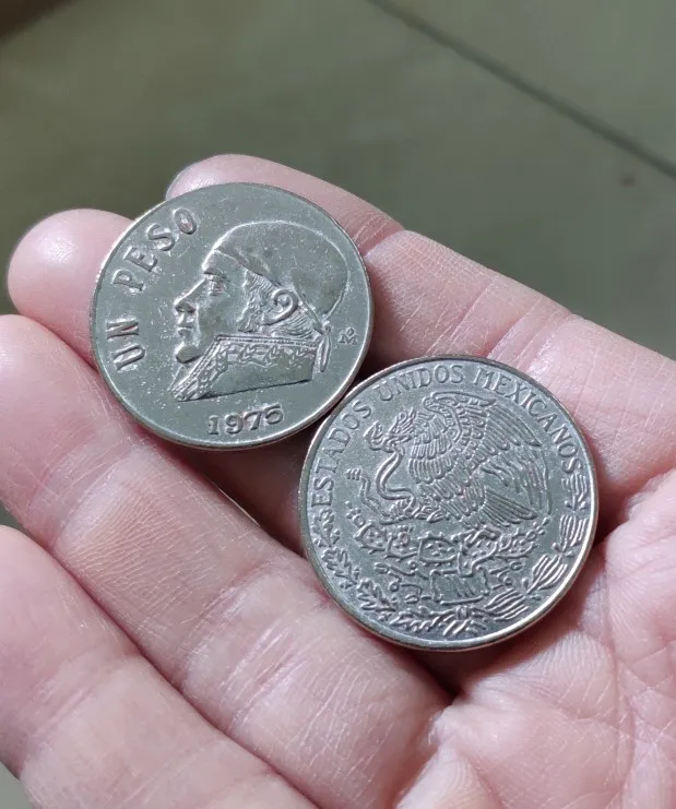 29mm Mexican 1 peso America Coins Old Original Infrequent Coin Commemorative Edition 100% Real | Дом и сад