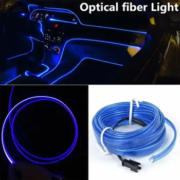 

5M Cold Light Strip Fiber Optic Ambient Light Decor Car Center Console