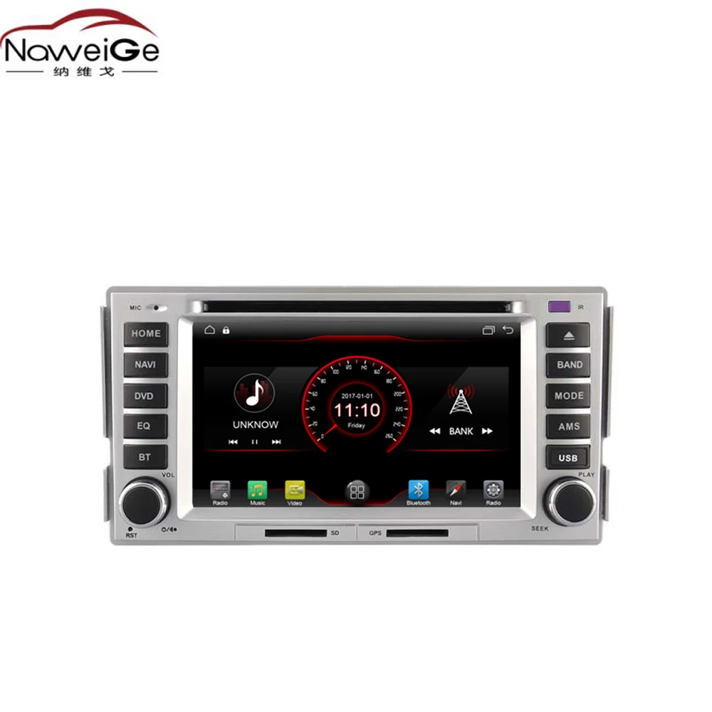 NaweiGe 6 2 дюймов Android четырехъядерный Процессор MTK 9 1 + 16 ГБ Автомобильный dvd плеер для
