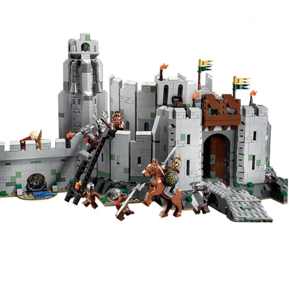 

1368pcs lord of the rings movie battle of helm deep castle compatible with legoinglys building blocks 9474 Bricks Toy