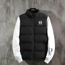 Мужская мода принт вниз хлопок жилет мужской зимний Корейский вариант самосовершенствование тенденции красивый Loewe печати