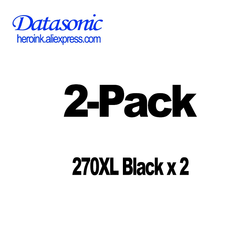 270xl-bk-2pcs DAT для Canon 270 271 PGI-270 CLI-271 совместимый чернильный картридж для принтера Canon PIXMA MG5720 MG6820 MG7720 PIXMA TS5020 - Цвет: 270xl-bk-2pcs