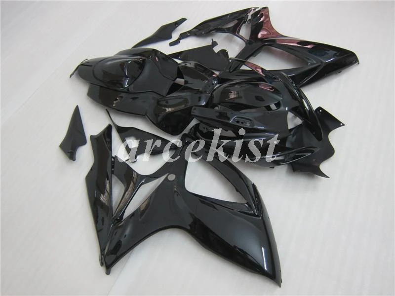 4 подарка Новые ABS Обтекатели наборы подходят для Suzuki 2006 2007 GSXR600 GSXR750 Обтекатели набор GSXR 600 750 K6 K7 06 07 все черные глянцевые