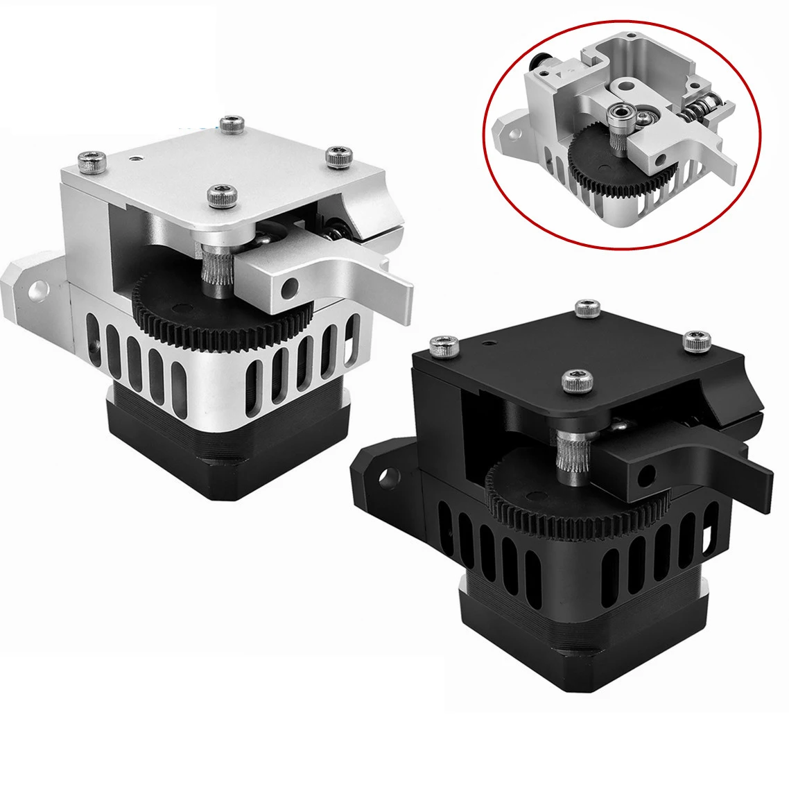 Titan Aero Extrusora Todo o Metal 1.75 mm Prata Preto Suporte de Montagem para Bowden Movimentação Direta Prusa i3 Mk2 Acessórios da Impressora 3d - Imagem 6