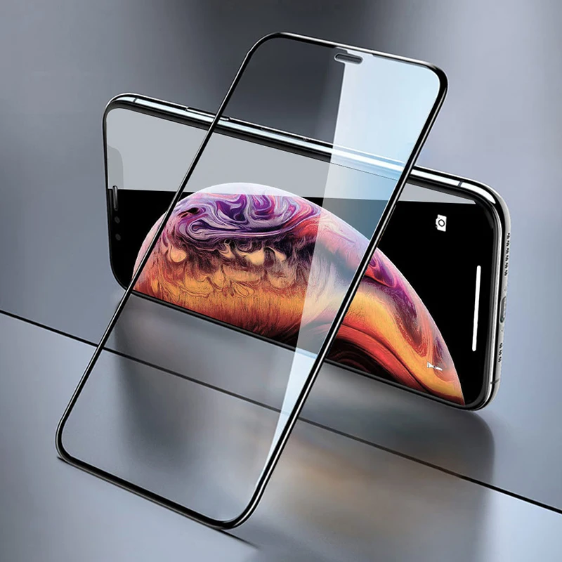 Закаленное стекло для телефона Iphone 11 Pro Max экрана полный клей 3D изогнутый экран 9 H