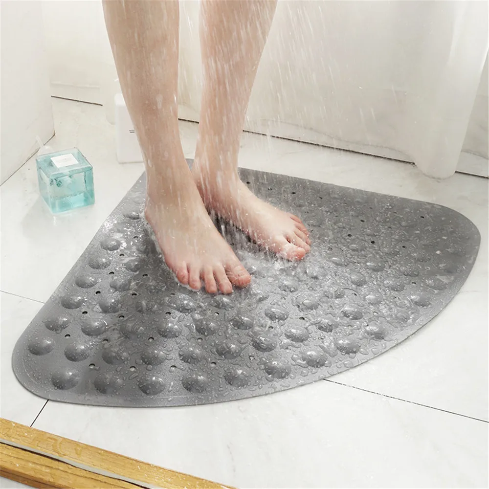 Bath mats rugs corner bath shower mat non slip quadrant sector anti
