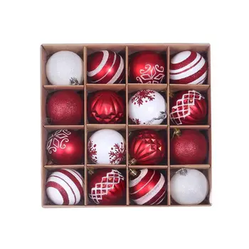 

16pcs 6cm Christmas Balls Shatterproof Hanging Xmas Tree Ornaments Wedding Party 28TC