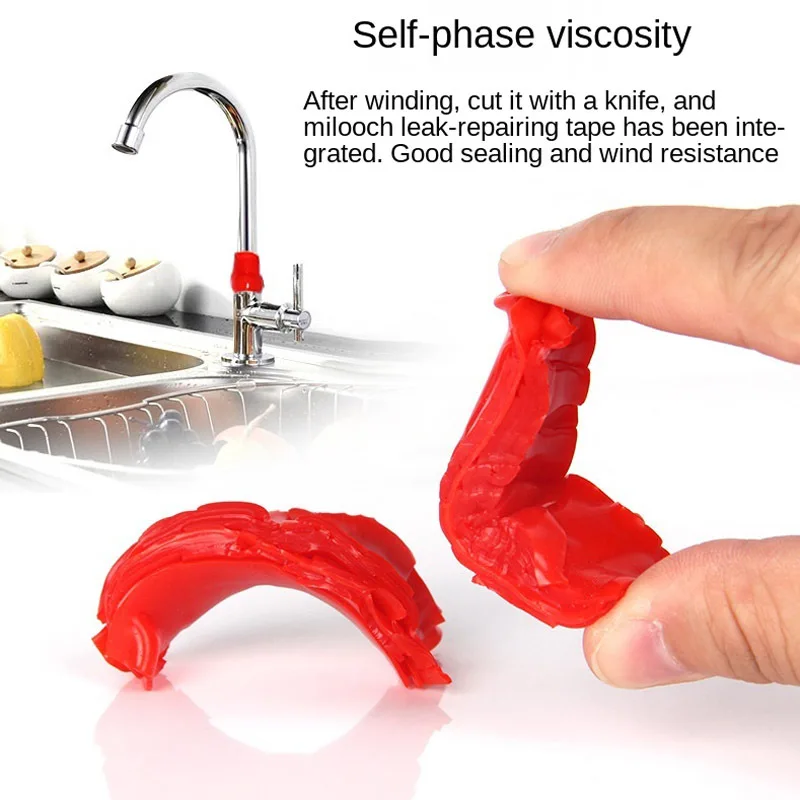 Super Strong Silicone Waterproof Water Pipe Repair Tape Adhesive Insulating Duct Fiber Adhesive Sealing Bonding Tool 1pcs electrical tape waterproof tape electrical insulating tape adhesive sealing strips waterproof sealing tape sealing tape insulation tape insulating tape