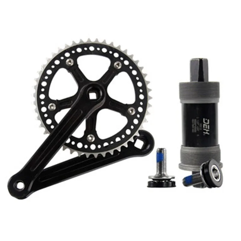 

48T46T 36T Single Speed Fixed Gear Crankset 130BCD 170mm aluminum alloy crank set 36T hollow sprocket chain wheel chaining Parts