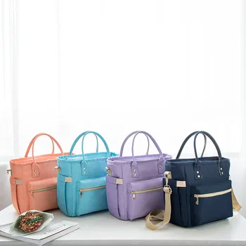 

Oxford Lunch Bags for Women Insulated Bag Large Capacity Lunch Box Picnic Tote Lunchbox Shoulder Bag