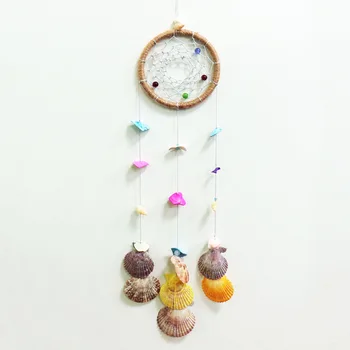 

Home Decoration Dream Catcher With Shell Hand-Woven Ornaments Birthday Graduation Gift Wall Car Hanging Girls Room Decor