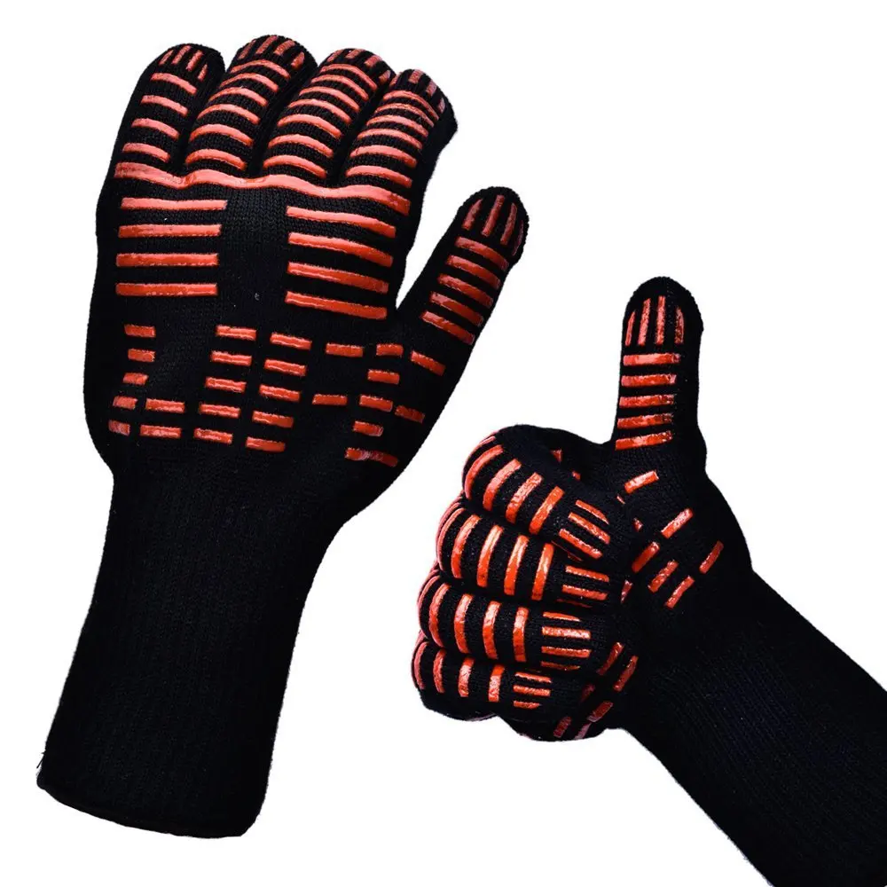 Термостойкие перчатки для барбекю, огнестойкие противоскользящие противопожарные перчатки для микроволновой печи, 800 - Цвет: a piece