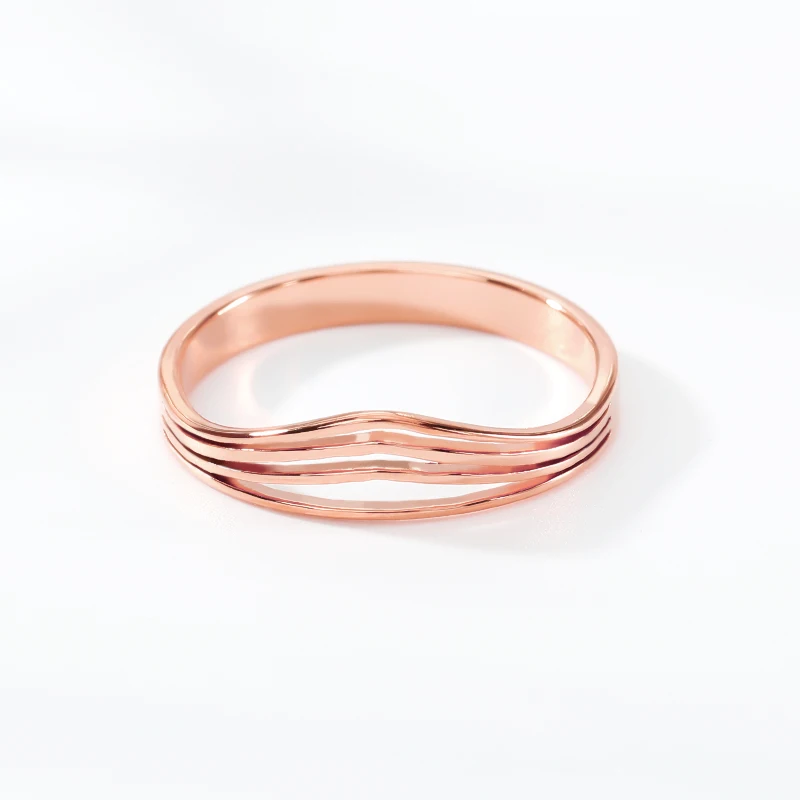 Обручальные кольца Нержавеющая сталь Модные украшения из розового золота в кольца для суставов палец для Для женщин лучший Bague Homme подарок другу