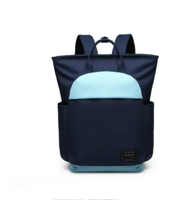 Sky blue Deep blue Холщовые Рюкзаки большой емкости водонепроницаемые школьные сумки для подростков девочек Молодежный досуг большой рюкзак для ноутбука рюкзак унисекс - Цвет: Sky blue Deep blue