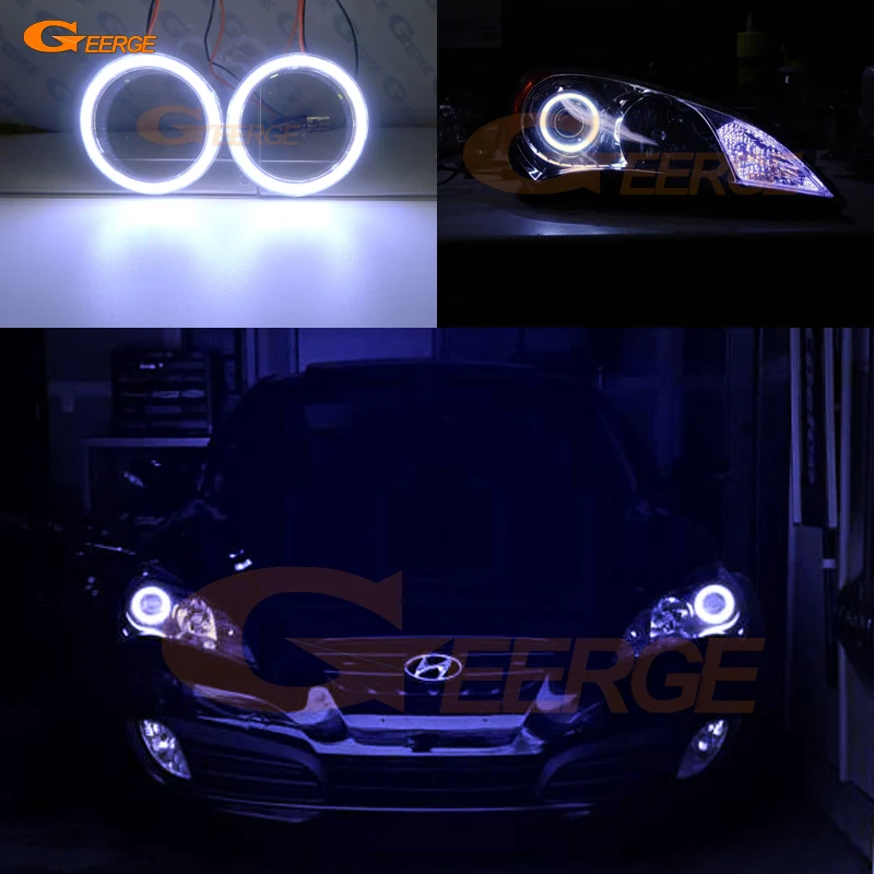 Для Hyundai Genesis Coupe 2009 2010 2011 2012 превосходное Ультра яркое кольцо с монолитным блоком