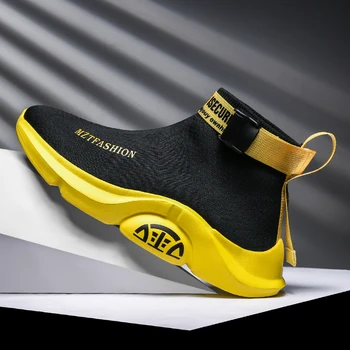 

2020 New Running Shoes for Men Walking Sport Trainers Mesh Socks Footwear Breathable Sneakers Light Weight Outdoor Sneaker