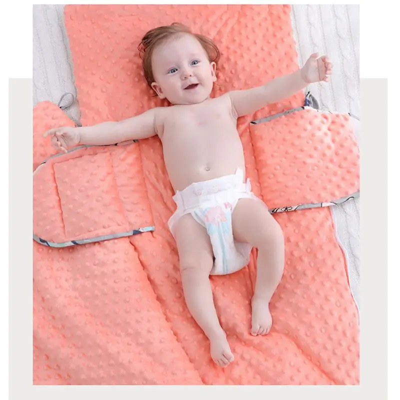 CALOFE Детские Зимние конверты, хлопковые мягкие теплые флисовые одеяла для малышей, спальные мешки с капюшоном для новорожденных мальчиков и девочек, постельные принадлежности для кроватки