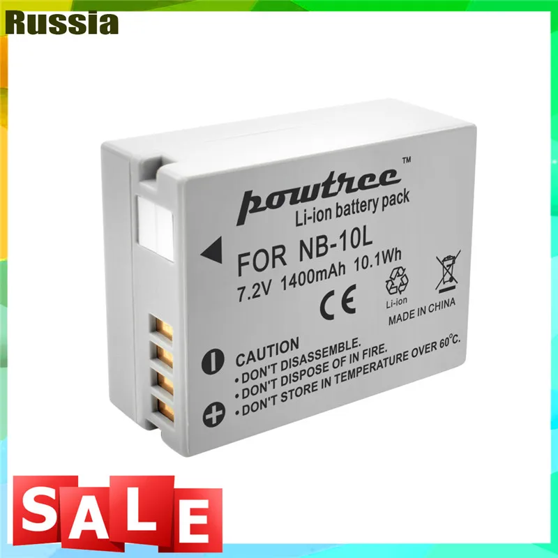 7,2 V 1400 мА/ч, NB-10L NB10L NB 10L батарейный блок для Canon G1X G15 G16 SX40HS SX50HS SX60HS SX40 SX50 SX60 HS Батарея ру