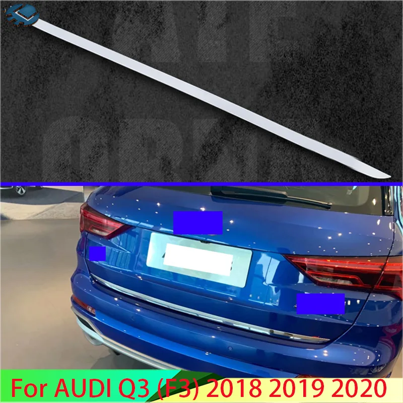 For AUDI Q3 (F3) 2018 2019 2020 Car Accessories Tail Gate Door Cover Trim Rear Trunk Molding Bezel Styling Sticker Garnish | Автомобили и